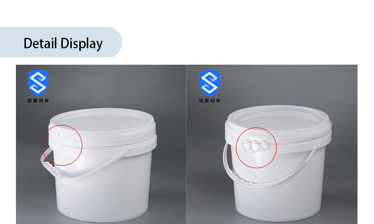 CMYK White 5 Gallon 20 Litre Paint Bucket With Lid Plain Lacquered