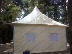 White PVC Event Tent Aluminum Structure Pagoda , High Peak Tent 5 X 5m With
