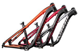 Quality Black / Orange Mtb Mountain Bike Frame Aluminum Alloy Hardtail AM Riding Style wholesale