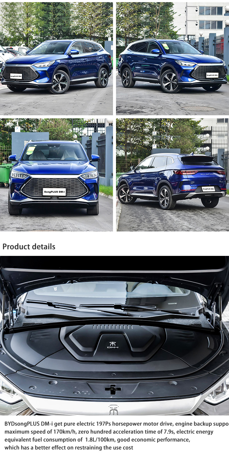 Customized BYD Used Cars High Speed PHEV SUV Intelligent Song Plus DM-I