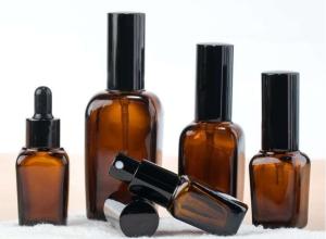Quality Amber Refillable Empty Foundation Bottle With Pump 1oz 2oz wholesale