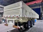 3 Axle 13000X2500X2100MM Sidewall Flatbed Trailer Truck Semi Trailer For