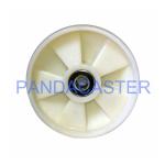 SGS Pallet Truck Roller Wheels White Cast Nylon Wheels 1000Kg Capacity