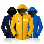 Custom Logo Outer Wear Apparel Spandex Polyester Softshell Jacket Windbreaker