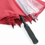 7 Red Panels custom Promotional Umbrellas , Personalized Golf Umbrellas