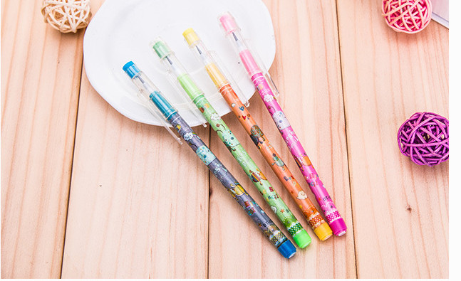 non-sharpening HB pencil with customized printing, with 6 leads