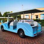 8 Seats Sightseeing 48v Lithium Golf Cart Classic Electric Golf Cart Buggy Aqua