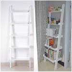 Vertical MDF Oblique Solid Wooden Home Bookshelf 0.12CBM