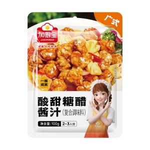 Quality 100g Sweet And Sour Sauce Low Sodium Chinese Sauces For Spare Ribs wholesale