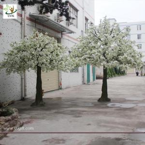 Quality UVG artificial white cherry flower trees for indoor wedding decoartion 12ft tall CHR023 wholesale