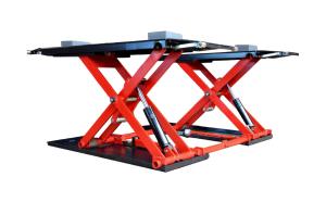 Quality 1000mm Middle Rise Car Scissor Lift Pneumatic Lock wholesale