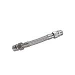 DN50 Threaded Flexible Metal Braided Hose 316 Hose Type Stainless Steel Fittings