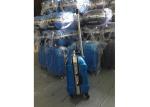 210D Blue Aluminum Suitcase Luggage , Hard Case Waterproof Wheeled Suitcase Bags