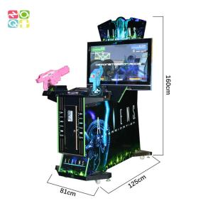 Quality 42&quot; Screen Plywood Cabinet HD Aliens Shooting Arcade Game Machine For 2 Player wholesale