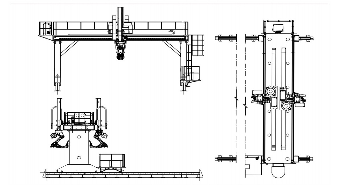 Intelligent Welding Robot System With Gantry 7th 8th 9th Axis 2 Robots Smart Vision Welding For Steel Structur