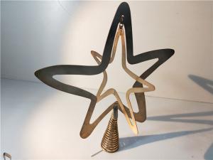 Quality Gold Plating Chrstmas Star Metal Stamping Dies Art Gift Custom Fabrication wholesale