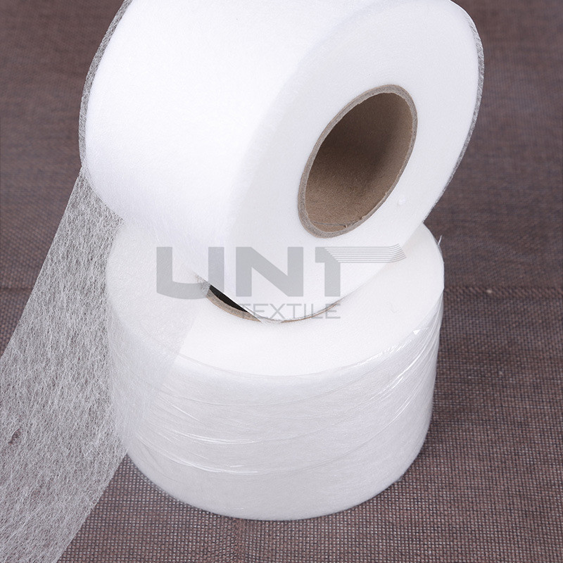 Strong Bondstrength Hot Melt Double Side Fusible Non Woven Interlining Tape Soft Handfeeling