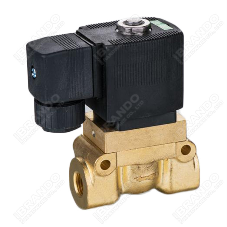 Screw Air Compressor Solenoid Valve 3 Way 1/8'' 1/4'' 24VDC 220VAC