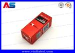 Red 10ml Vial Boxes For Oils Vials Peptide Packaging Size 3*3*6CM 10ml bottle
