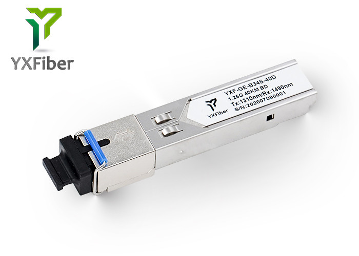 SMF 40km 1310nm/1490nm BIDI 1.25G SFP Fiber Optic Transceiver Module