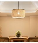 Rattan chandelier restaurant modern minimalist creative living room bedroom