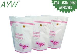 Quality Reusable Smell Proof Stand Up Zipper Bags For Snack Slim Chews Packaging wholesale