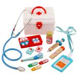OEM Portable Kids Simulation Wooden Toy Doctor Kit