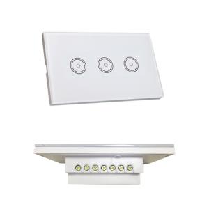 Quality Home Wireless Compatible Wifi Wall Switch 3 Gang Alexa / Google Assistant Phone 4G 5G wholesale