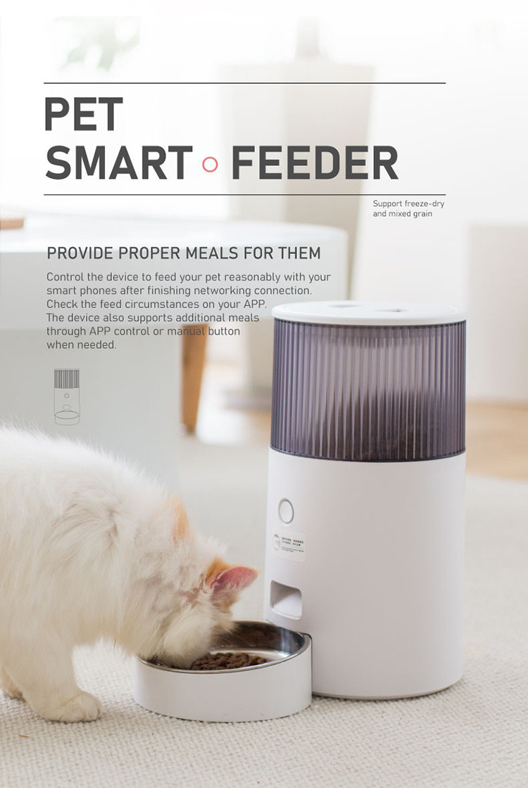 Wifi Cat Dry Food Dispenser App Remote Control Timed Dog Food Dispenser