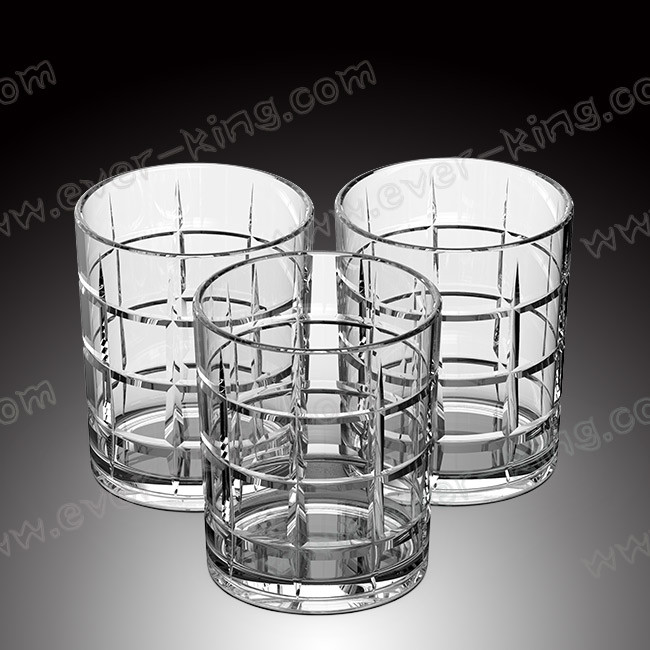 Non Spill Crystal Whiskey Glass Cup ISO9001 SGS Certificated