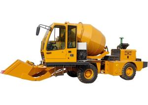 China Portable Cement Concrete Transit Mixer Self Loading Mobile Concrete Mixer Truck on sale