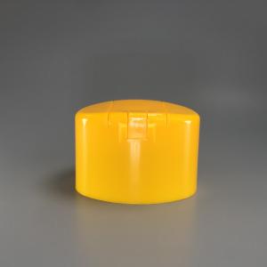 China Yellow Plastic 55mm Shampoo Bottle Cap Leakage Resistant on sale