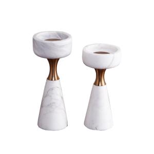 Quality Elegant Marble Candle Holder Home Decoration Wedding Decoration wholesale