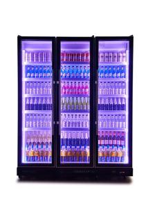 880 Liters R22 Black Beverage Display Fridge Under Back Bar Beer Cooler