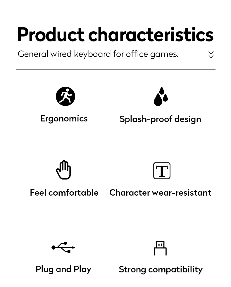 FCC Computer Desktop Accessories OEM Mechanical Keyboard And Mouse Combo