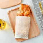Flexo Printing Brown Food Safe Wax Paper For Burger Packaging