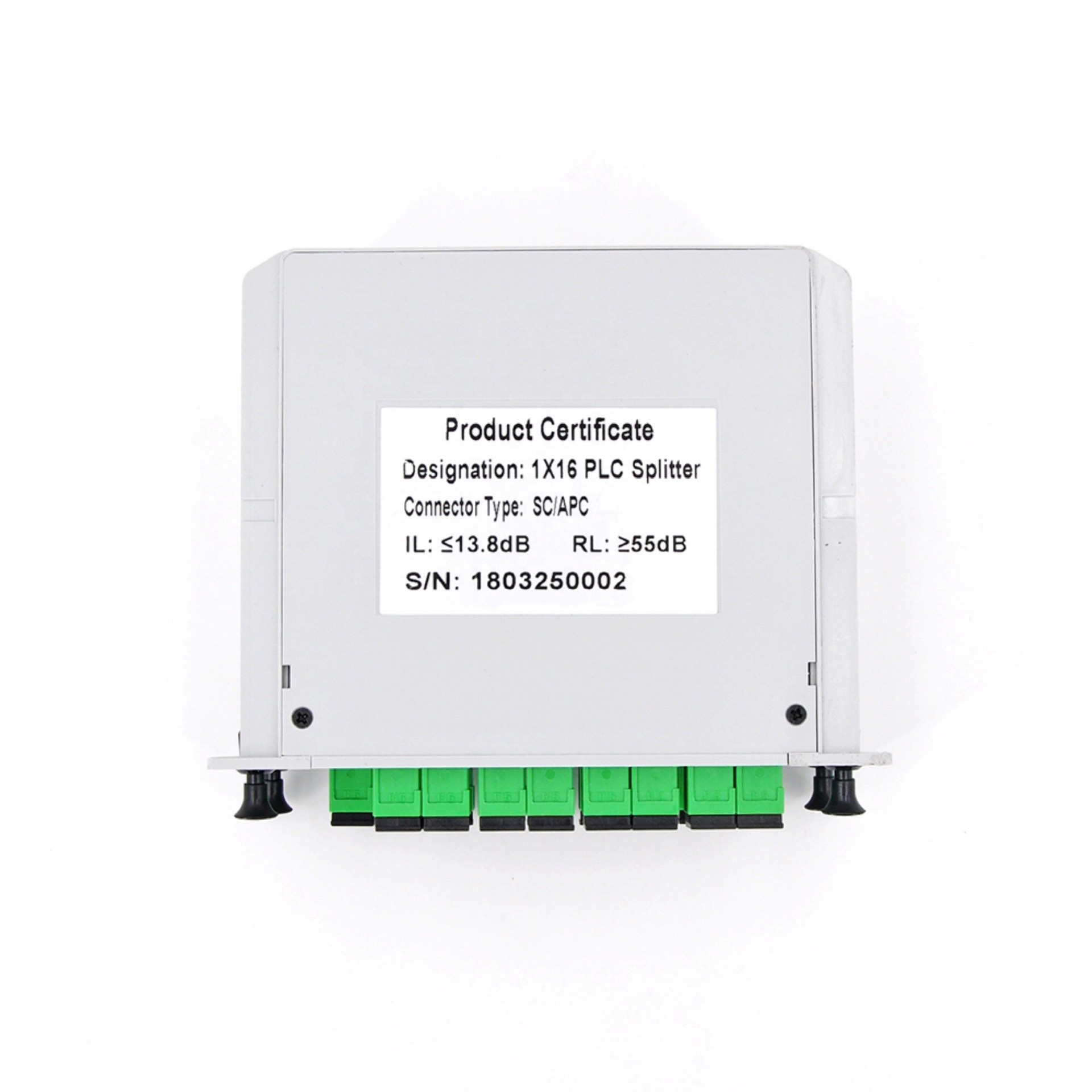 LGX Cassette Type 1x8 Fiber Optic Splitter