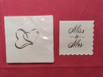 Monogrammed Gold Foil Napkin 3ply Beverage 33*33cm