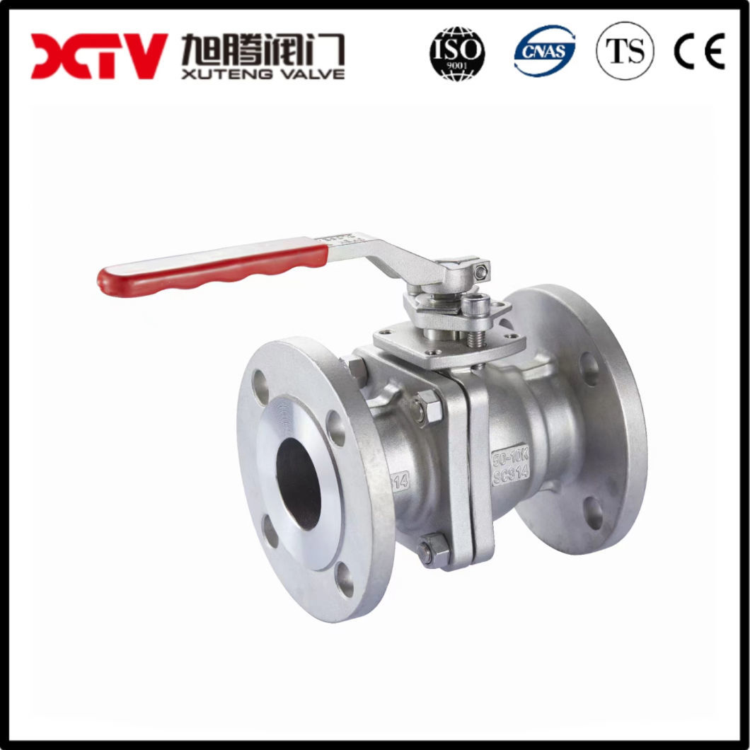 Xtv JIS 10K 304 /316 Full Port Manual Flanged End Stainless Steel Floating Ball Valves