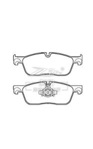 Quality 2015 Land Rover Discovery Brake Pads Sport Ceramic Brake Pad D1838 , LR072681 wholesale