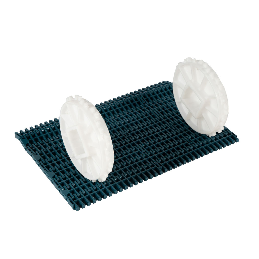Flat Top Plastic Modular Belt for Food Washing