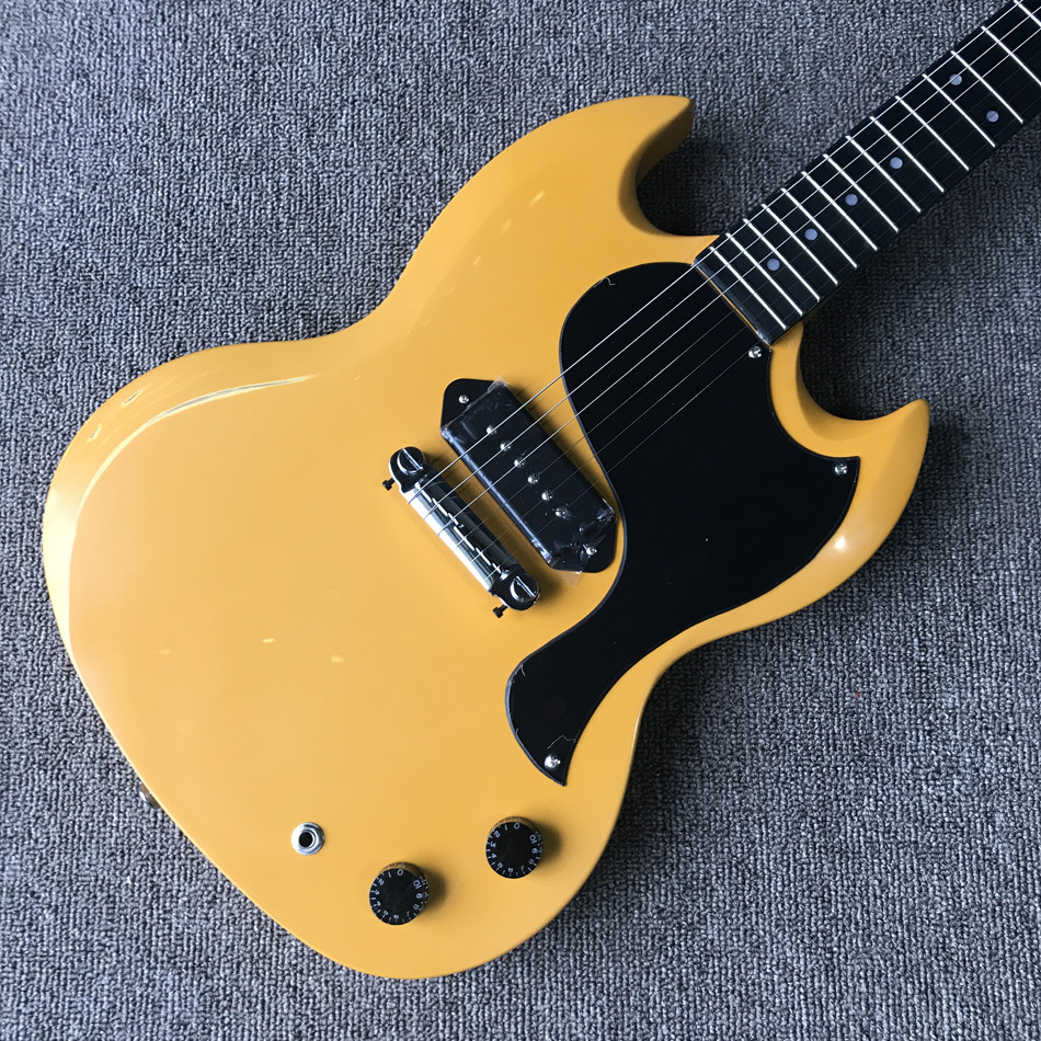 Custom relic SG electric guitar, A P90 pickup, ebony fingerboard relic electric guitar, free shipping