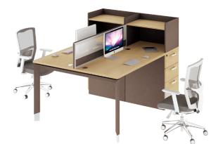 Quality modern 2 seater office panel workstation table furniture wholesale