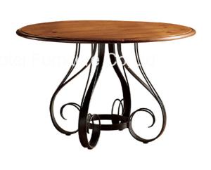Quality Antique Dusky Charcoal Finish Restaurant Dining Tables Set Furniture Uphostery wholesale