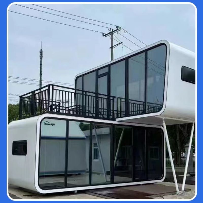 Expandable Apple Cabin 20ft 40ft Office Pod with Furniture and Steel Sandwich Panel
