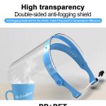 Full Face Medical Isolation Protective Shield Mask Pet Material High Impact