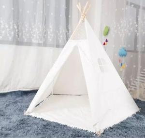 Quality Geertop 3.8kg Cotton Canvas Kids Pop Up Play Tent wholesale