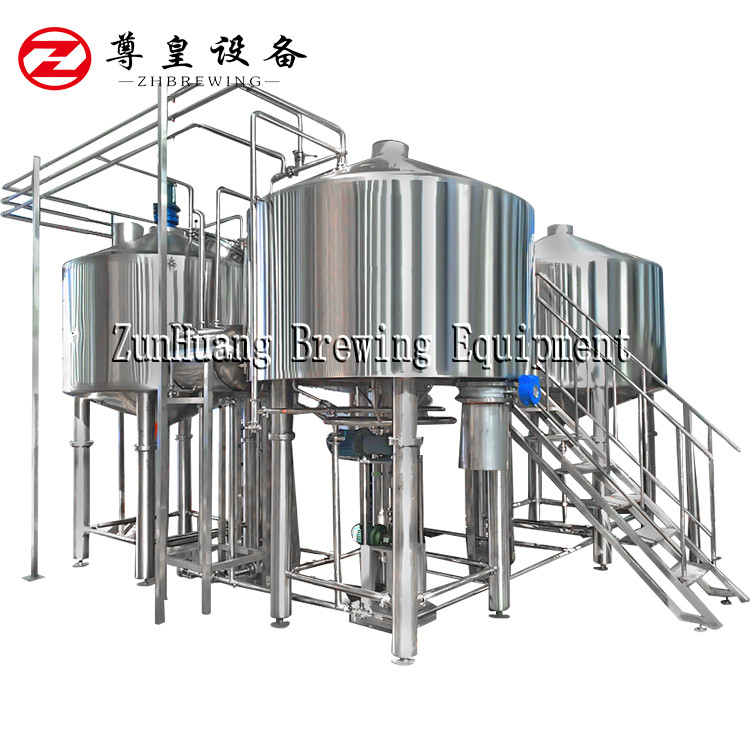 Cylinder 2000L Commercial Beer Brewing Equipment DCS Control