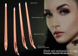 Quality Professional Champagne Manual Microblading Pen / Semi Permanent Eyebrow Pen wholesale