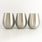 Nature Color Stainless Steel Insulated Bottle 18oz 500ml Wine Glasses